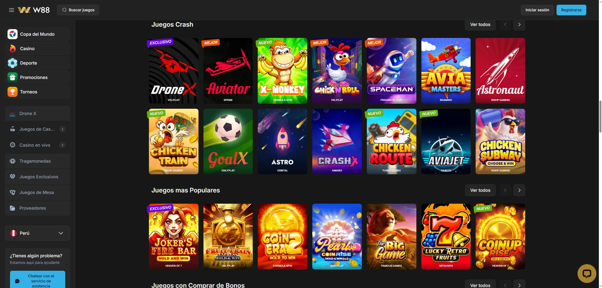 w88 Casino slot games